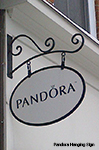 pandora hanging sign